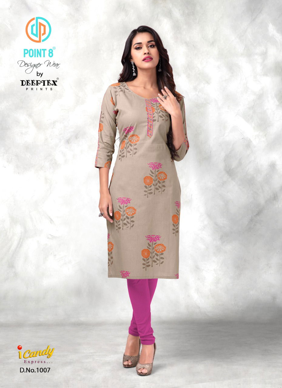 Deeptex I Candy Express Latest Ethnic Wear Pure Cotton Kurti Collection